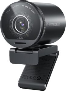 EMEET SmartCam S800-4K Webcam for Streaming, Sony 1/2” Sensor, Supports HDR, PDAF&TOF Dual-autofocus, 1080P@60fps, 2 Noise-Cancelling Mics, 40°-73° FOV, Perfect for Live Streaming&Online Meetings
