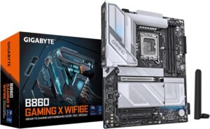 GIGABYTE B860 Gaming X WIFI6E Intel Core Ultra (Series 2) LGA 1851 Motherboard, ATX, DDR5, 3X M.2, PCIe 5.0, USB-C, WIFI6E, 2.5GbE LAN, EZ-Latch