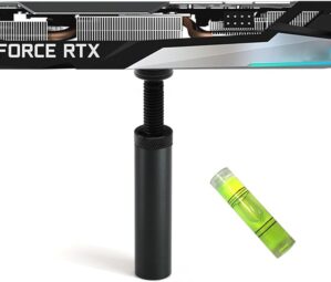 GPU Support Bracket, Graphics Card Support, GPU Bracket Brace, Video Card Sag Holder Bracket, GPU Stand, Aluminum 72-125mm Black