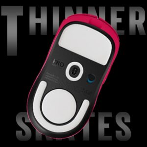 Gaming Mouse Skates ICE - V2 Skates for Logitech G-PRO X Superlight 2 Replacement Mouse Feet 2.5D Edge Treatment Smooth PTFE Material 3M Adhesive - White