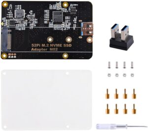 GeeekPi M.2 NVME SSD Storage Expansion Board for Raspberry Pi 4, Only Support M.2 NVME SSD (Pi Board or M.2 NVME SSD NOT Included)