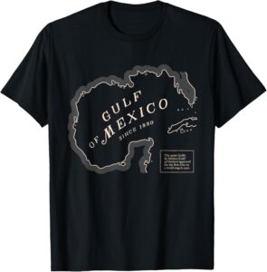 Gulf of Mexico Map T-Shirt