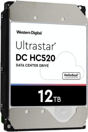 HGST - WD Ultrastar DC HC520 HDD | HUH721212ALE601 | 12TB 7200RPM SATA 6Gb/s 256MB Cache 3.5-Inch | ISE 512e | Helium Data Center Internal Hard Disk Drive (Renewed)