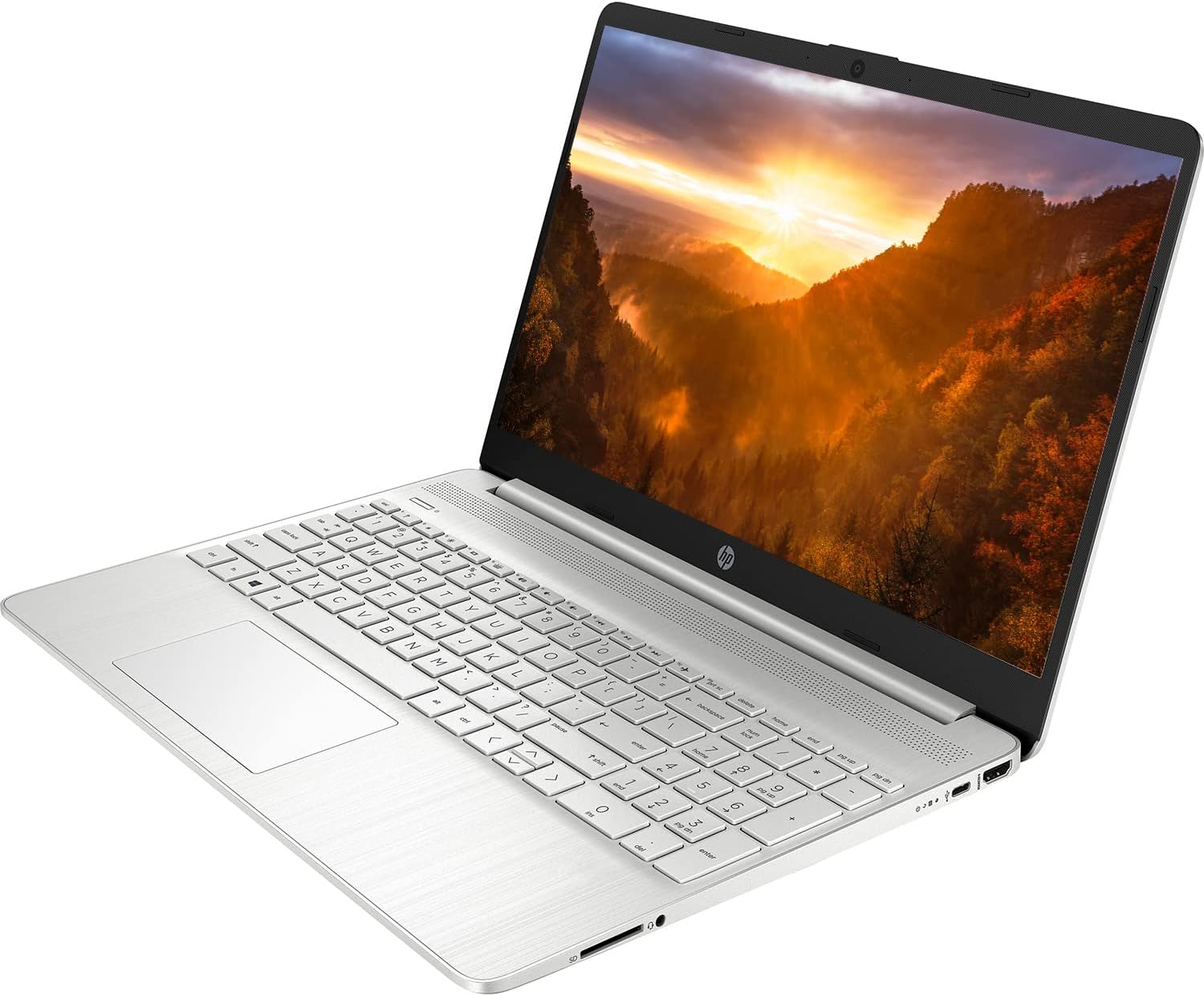 HP 15 Notebook Laptop, 15.6" Full HD Display, Intel Core i5-1135G7 Processor, 16GB DDR4 RAM, 512GB PCIe SSD, USB Type-C, Webcam, Wi-Fi, Windows 11 Home, Silver - Image 2