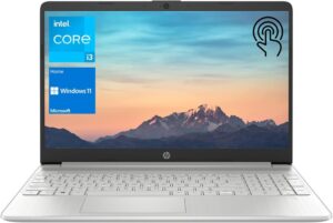 HP 2023 15.6" HD Touchscreen Laptop, Intel Core i3-1215U (Beat i5-1135G7), 16GB RAM, 512GB SSD, Intel UHD Graphics, WiFi, Bluetooth, HDMI, USB-A&C, Long Battery Life, Windows 11 Home, Silver