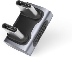 Hagibis 240W 40Gbps 8K USB C Adapter, USB-C Male to USB-C Male Adapter, USB4 Connecter for Thunderbolt 4/3, ROG Ally, Steam Deck, Switch, Dock, Mac, Tablet, iPhone 16 15 Pro Max (Male U Type)