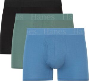 Hanes Men's Supersoft Underwear, Viscose from Bamboo, Trunks and Boxer Briefs