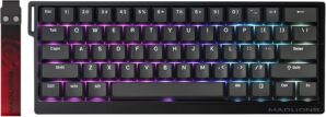 Hyekit x FGG MADLIONS MAD 60 HE RGB 60% Wired Magnetic Switch Mechanical Gaming Keyboard with Adjustable Actuation, Rapid Trigger Mode, 16 Million Colors RGB Lighting, for PC/Mac Gamer, Black