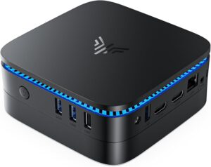 KAMRUI Mini PC Computers, AK1 PRO 12GB RAM 256GB SSD Mini Desktop Computer Intel Celeron N100 Mini PC, 4 Core Micro PC, Desktop PC 4K, Support 2.5’’ SSD, 2.4G/ 5.0G WiFi, Gigabit Ethernet, HTPC