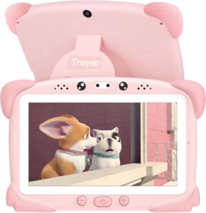 Kids Tablet 7 Toddler Tablet for Kids, Children Learning Tablet for Toddlers, Kids Android Tablet with WiFi Touch Screen, Parental Control, Kids Learning Apps,Tablet for Toddlers Ages 3 to 14 (Pink)