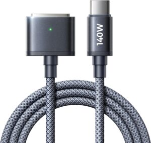 LISEN USB C to Mag-Safe 3 Cable for MacBook Charger, Magsafe Charging Cable Fit for MacBook Air 2024(M3), 2023/2022(M2),MacBook Pro 2023(M3,M2,14-16 inch),MacBook Pro Charger Cord (M2)-Midnight 6.6ft