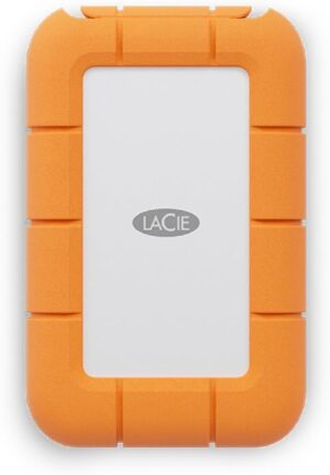 LaCie Rugged Mini SSD 1TB Solid State Drive - USB 3.2 Gen 2x2, speeds up to 2000MB/s, Compatible with PC, Mac, and iPad (STMF1000400)