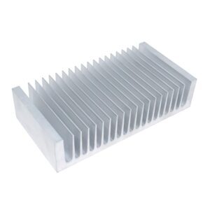 Large Aluminum Heatsink 100 x 195 x 45mm / 3.93 x 7.67 x 1.77inch Heat Sinks Cooler Cooling Radiator for LED LCD CHIP Electronic Amplifier Transistor Heat Dissipation