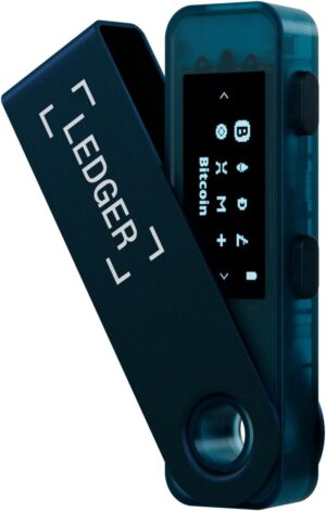 Ledger Nano S Plus (Sapphire Blue): The Perfect Entry-Level Hardware Wallet to securely Manage All Your Crypto and NFTs.