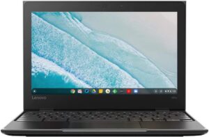 Lenovo 100E Chromebook 2ND Gen 81QB000AUS Laptop Computer, 11.6″ HD (1366 X 768) Display, MediaTek MT8173C Processor, 4GB RAM, 16GB eMMC TLC SSD, Powervr GX6250, Chrome OS, Black (Renewed)