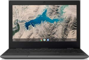 Lenovo 100e 2nd Gen 11.6″” Rugged & Spill Resistant Laptop HD Chromebook Laptop 81ma000tus Armv8 Processor Rev2 (v8l) 4GB Ram 32GB SSD, Black (Renewed)