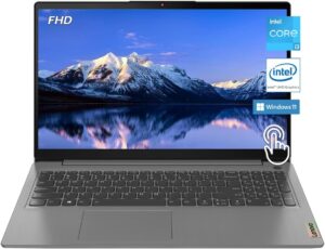 Lenovo 2023 Ideapad 3i Laptop, 15.6" FHD Touchscreen, 12GB DDR4 RAM, 11th Gen Intel Core i3-1115G4 Processor, 256GB SSD, HDMI, Webcam, Wi-Fi6, Bluetooth, Win11, Arctic Grey, W/GaLiMu
