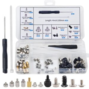 M.2 Screw Kit, M2 Screws, Motherboard Screws for Asus Gigabyte Asrock MSI Motherboards, Computer Screws for HDD, SSD, Fan, Power Supply, PC Case - PC Screws, M.2 Screws, M.2 Standoff and Screw
