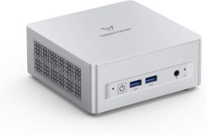 MINISFORUM UM870 Slim Mini PC AMD Ryzen 7 8745H 8C/16T Desktop Computer 32GB RAM 1TB SSD, HDMI/DP/USB4 8K@60Hz Output, 1X 2.5G RJ45 Port, 4X USB Port, Dual Band WiFi, AMD Radeon 780M Graphics