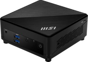 MSI Cubi 5 Barebones Mini PC: Intel Core i3-1215U, WiFi 6E, BT 5.2, Thunderbolt Type-C, Dual Display, Energy Efficient, Black: 12M-086BUS