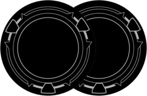 Magnetic Suction Sheet for iPad Cooler,2 pcs 3.55inch Thermally Conductive Steel Plate with Strong Adhesive,Compatible for Magnetic iPad Cooler/Steam Deck Cooler