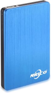 NRICO 500GB Portable External Hard Drive USB 3.0 HDD 2.5inch Storage Compatible for PC, Mac, Desktop,PS4 (500GB, Blue)