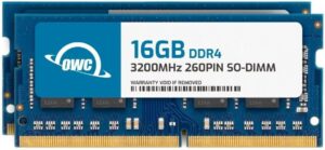 OWC 32GB (2x16GB) DDR4 3200MHz PC4-25600 CL22 1RX8 Non-ECC SODIMM 1.2V 260-pin Laptop Notebook Memory RAM Upgrade Module