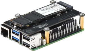 PCIe M.2 HAT+ for Raspberry Pi 5, Pi 5 NVMe SSD PIP PCIe Peripheral Board with Extra Screw Sets for 2280/2260/2242/2230 NVMe SSD for Raspberry Pi 5
