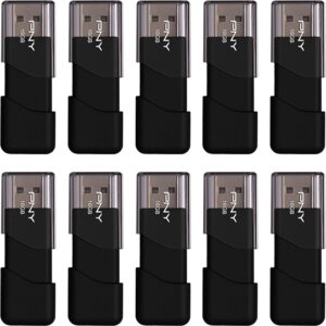 PNY 16GB Attaché 3 USB 2.0 Flash Drive, Black 10 Count (Pack of 1)