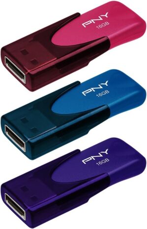PNY 16GB Attaché 4 USB 2.0 Flash Drive 3-Pack