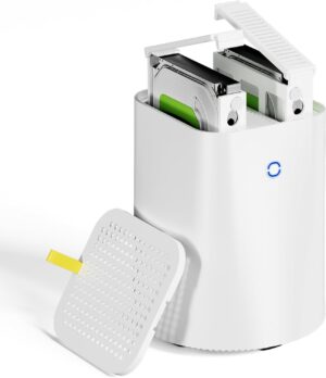 R1 Intel N100 Mini PC 4C/4T, Support 40T（2 * 20T 2 Bay Storage） ，NO RAM NO SSD 3-in-1 Mini Computers WiFi 6 Dual 2.5G LAN