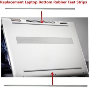Replacement Laptop Bottom Rubber Feet Strips for HP Envy x360 15-DS,15-DR,15M-DR, 15-DS1083CL 15-DR1075CL 15-DR1679CL 15-DS1063CL Convertible 15.6 Laptop Grey