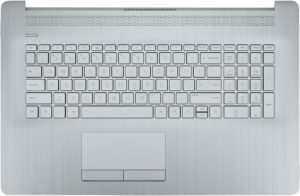 Replacement Upper Case Palmrest for HP 17-by 17t-by 17-ca 17z-ca 17t-by400 17-by0026cy 17z-ca300 Series Laptop Backlit Keyboard with ODD with PTP Touchpad Assembly P/N: L92783-001 6070B1308113