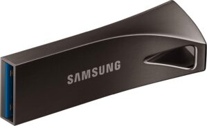 SAMSUNG BAR Plus 64GB - 300MB/s USB 3.1 Flash Drive Titan Gray (MUF-64BE4/AM)