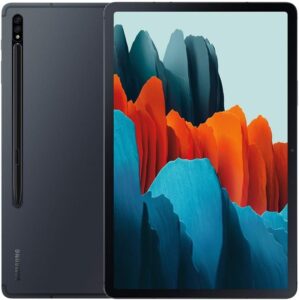 SAMSUNG Galaxy Tab S7+ Wi-Fi, Mystic Black – 128GB (SM-T970NZKAXAR) (Renewed)