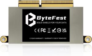 SSD 512GB NVMe PCIe 3.0x4, Replacement for MacBook Pro Retina 13" A1708 (Late 2016, Mid 2017) EMC 2978/3164 Non-Touch Bar Models