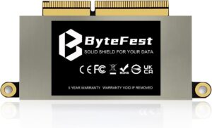 SSD 512GB NVMe PCIe 3.0×4, Replacement for MacBook Pro Retina 13″ A1708 (Late 2016, Mid 2017) EMC 2978/3164 Non-Touch Bar Models
