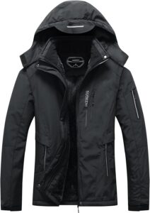 SUOKENI Women’s Waterproof Warm Winter Snow Coat Hooded Raincoat Ski Snowboarding Jacket