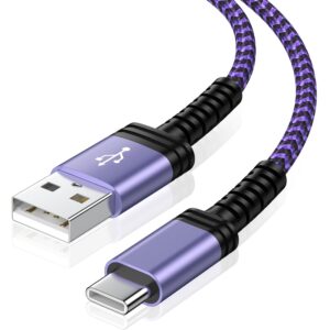 Samsung S24 Ultra Plus+ USB C Cable Fast Charging for Galaxy S24/S23/S22/S21/S20/S25/S25+,Z Fold 5,6ft USB Type C to USB A Cable Android Phone Car Cord for iPhone 15 Pro Max Plus,Google Pixel 8Pro/7/6