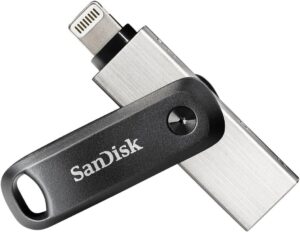 SanDisk 256GB iXpand Flash Drive Go for iPhone and iPad - SDIX60N-256G-GN6NE, Black