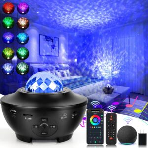 Star Projector, Galaxy Projector for Bedroom, LED Night Light Projector with Bluetooth Speaker, Timer, Remote Control, Gifts for Kids, Adults, Christmas, Birthday