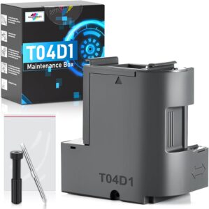 T04D1 Maintenance Box for EcoTank ET-15000 ET-3760 ET-3850 ET-4850 ET-4760 ET-3750, Compatible for Epson T04D1 Maintenance Box ET-3830 ET-3843 ET-5180 ET-3700 ET-5170 ET-5150 ET-3710 Printers
