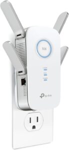 TP-Link AC2600 WiFi Extender(RE650), Up to 2600Mbps, Dual Band WiFi Range Extender, Gigabit port, Internet Booster, Repeater, Access Point,4×4 MU-MIMO