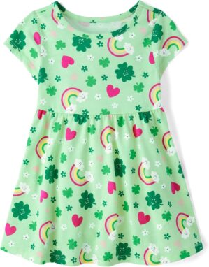The Children's Place Baby Girls' and Toddler Casual Everyday Short Sleeve Dresses