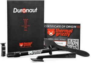 Thermal Grizzly – Duronaut – 2 Gram – Enhanced Durability & High Performance Thermal Paste – for Maximum Thermal Conductivity While Overclocking CPU/GPU/PS4/PS5/Xbox