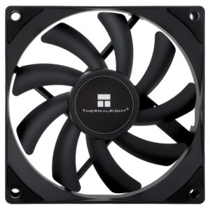 Thermalright TL-9015B CPU Cooler Fan 92mm PC PWM Cooling Fan, Silent PC Cooling Case Fan, 15mm Slim Desktop PC Black Fan, Up to 2700RPM Speed