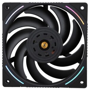 Thermalright TL-K12 120mm CPU Cooler Fan, Computer Case Fan, 4PIN PWM Control, 2150RPM, PC Performance Fan for S-FDB Bearing,Wind Pressure Fan(Black)
