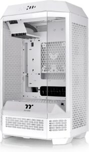 Thermaltake Tower 300 Snow Micro-ATX Case; 2x140mm CT Fan Included; Support Up to 420mm Radiator; Optional Chassis Stand Kit Allows Horizontal Display; CA-1Y4-00S6WN-00; 3 Year Warranty