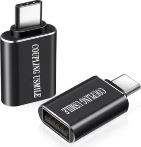 USB C to USB Adapter [2 Pack], OTG, 3A Fast Charging, 10Gbps Super Transfer, USB-IF Certified,Zinc Alley Shell, Compatible with MacBook Pro/Air, iPhone 15, Laptops, Tablets