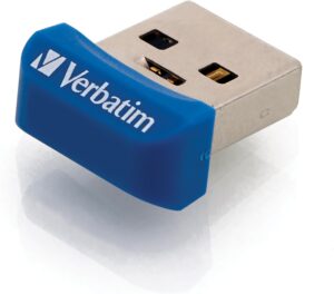 Verbatim 32GB Store ‘n’ Stay Nano USB 3.2 Gen 1 Flash Drive Snag-free Low Profile Thumb Drive – Blue